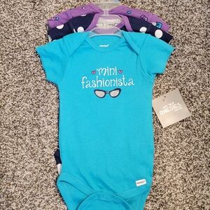 Onesies® Turquoise "Mini Fashionista" Baby Bodysuit Bundle
